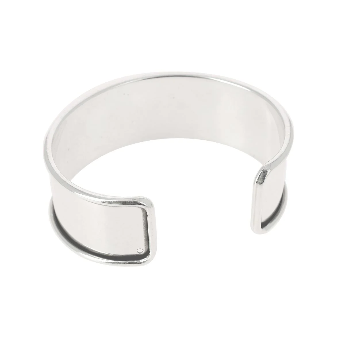 Bracelet manchette en laiton - ARGENT VIEILLI - Image 6
