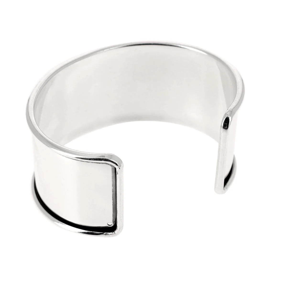 Bracelet manchette en laiton - ARGENT VIEILLI - Image 7