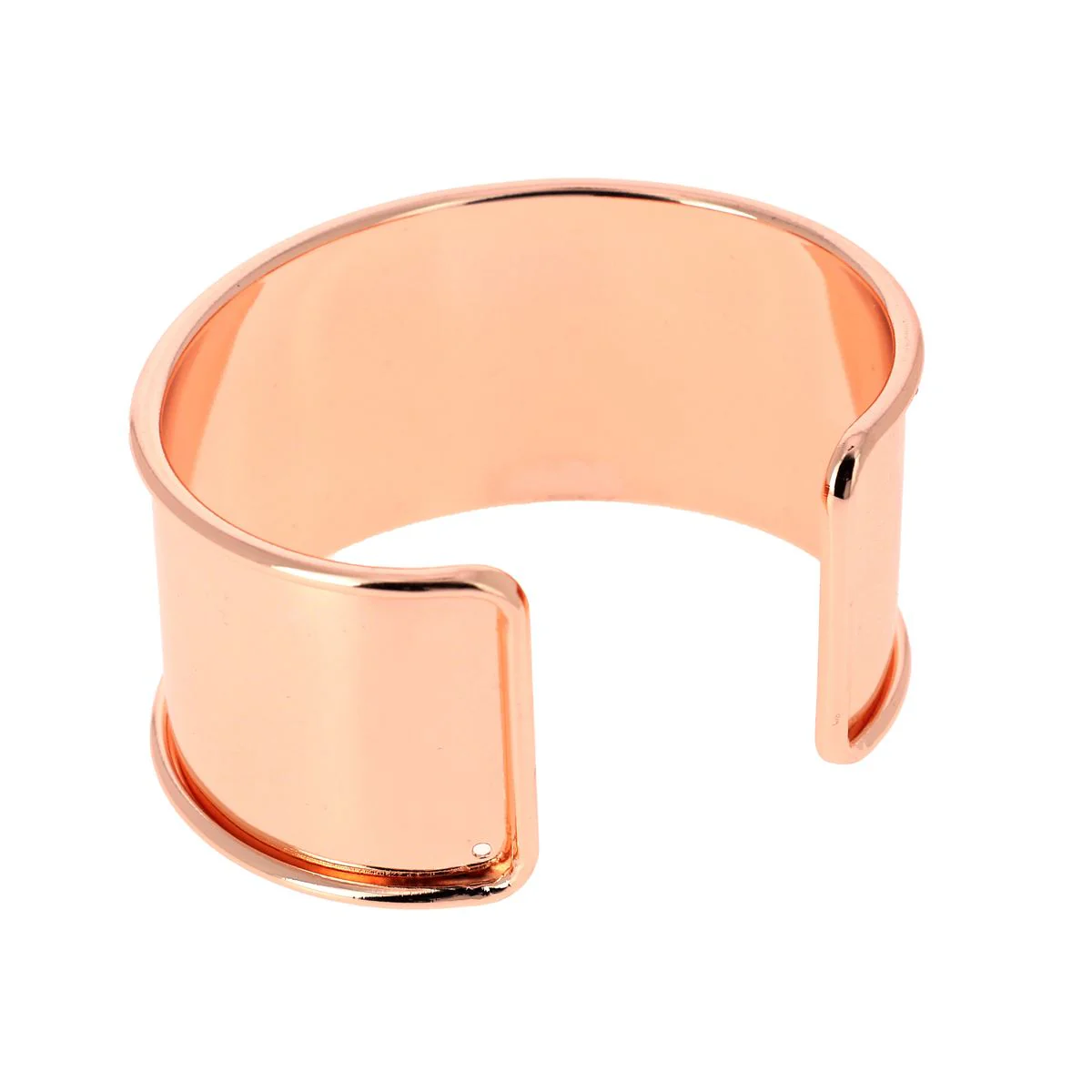 Bracelet manchette en laiton - OR ROSE - Image 7