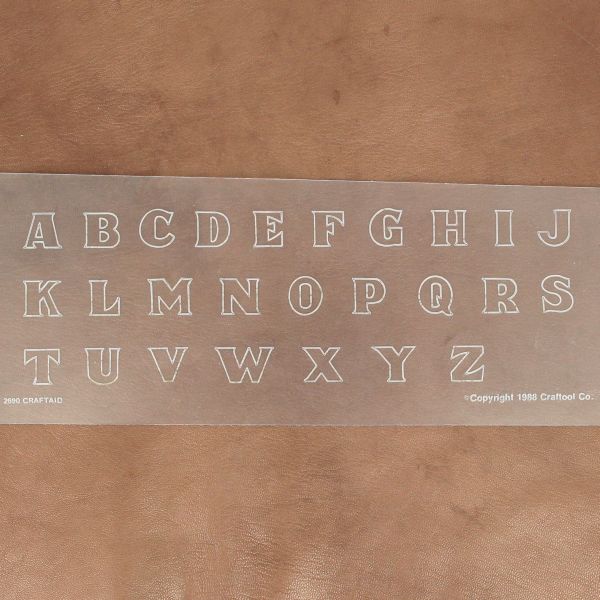 Calque réutilisable pour le transfert de motifs sur cuir - ALPHABET 12 mm - Image 2
