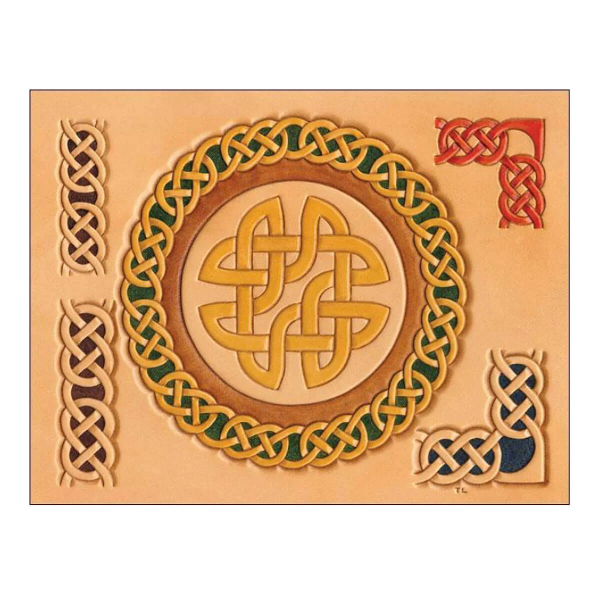 Calque réutilisable pour le transfert de motifs sur cuir - CERCLES CELTIQUES