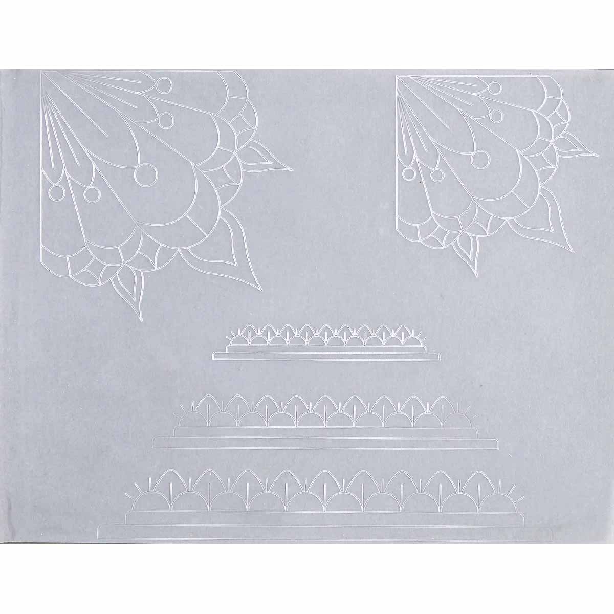 Calque réutilisable pour transfert de motifs sur cuir - ART DECO #3 - Image 2