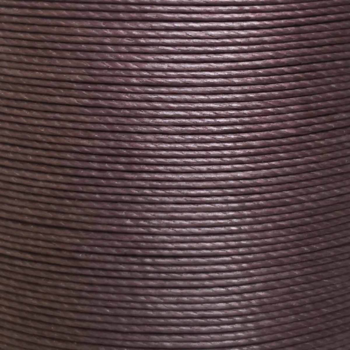 Cartonnette de 8m de fil de lin ciré MeiSi super fine M40 - 0,45 mm - CHOCOLAT - MS084