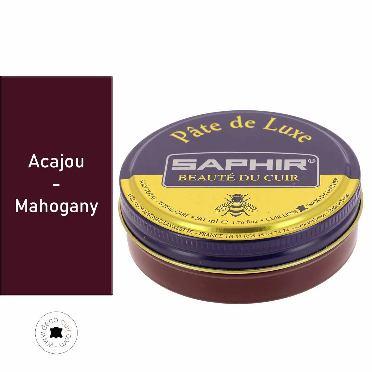 Cirage pâte de luxe - 50 ml - Saphir - ACAJOU 09