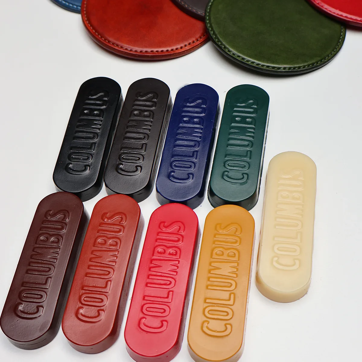 Cire pour tranches et fils - Columbus wax 25g - BLEU - Image 5