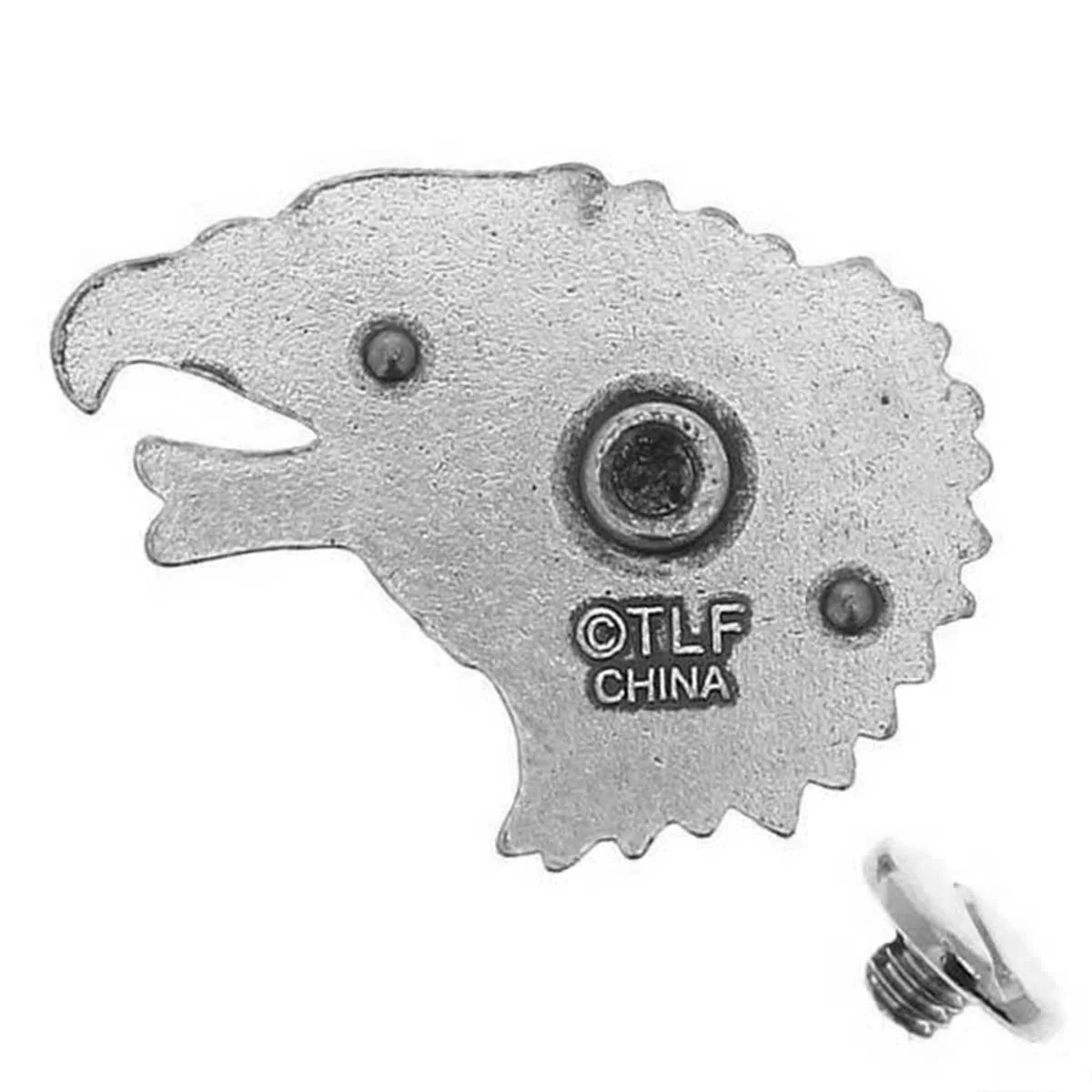 Concho à visser AIGLE DROITE - 36x26mm - Argent vieilli - Image 2