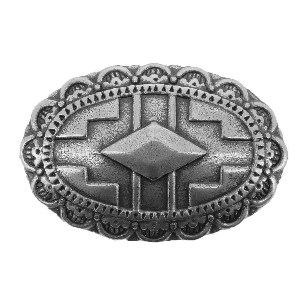 Concho à visser CLOVIS - 38x25mm - Argent vieilli