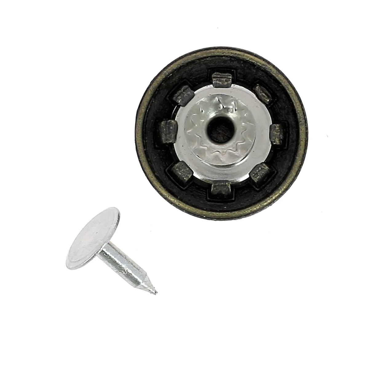 Concho en laiton massif - 19,5mm - LAITON VIEILLI - Image 2