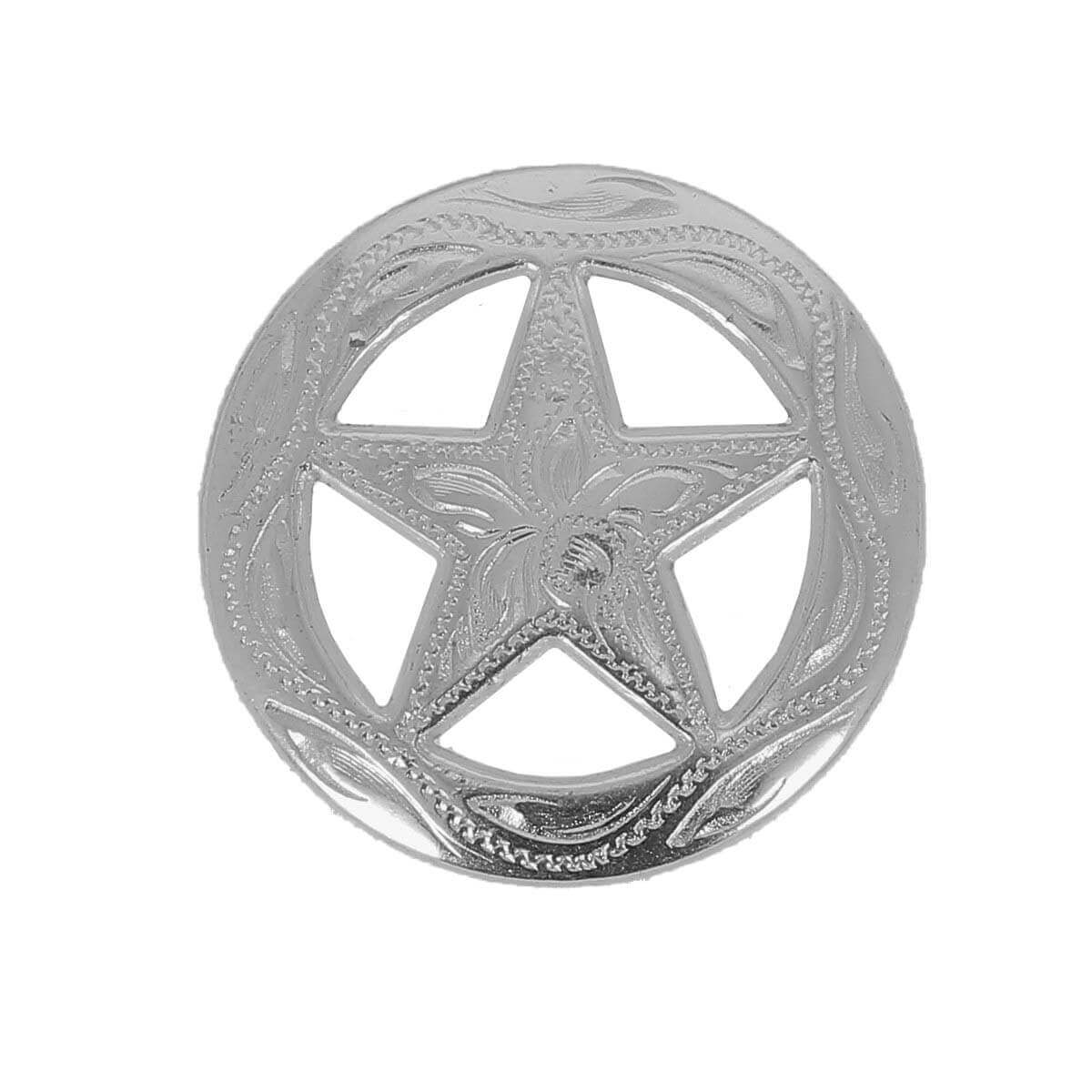 Concho à visser ÉTOILE RANGER - ARGENT