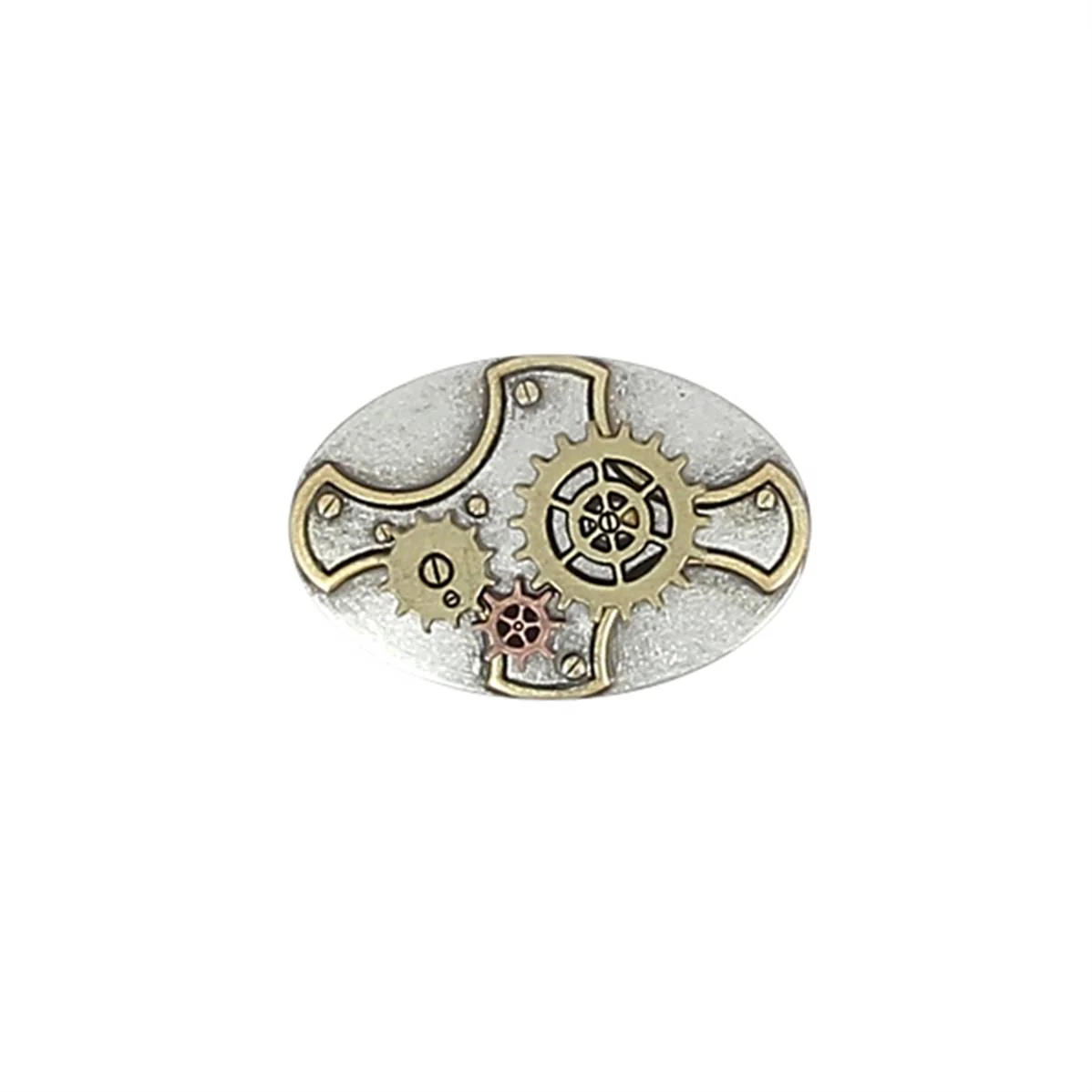 Concho à visser STEAMPUNK ovale - 45 x 30 mm - MONTRE