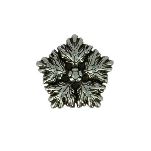 Concho à visser TITUS - 25 x 14 mm - ARGENT VIEILLI