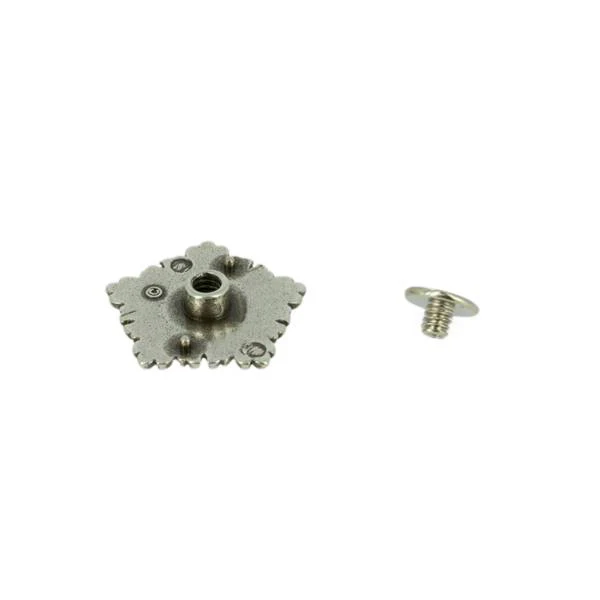 Concho à visser TITUS - 25 x 14 mm - ARGENT VIEILLI - Image 2