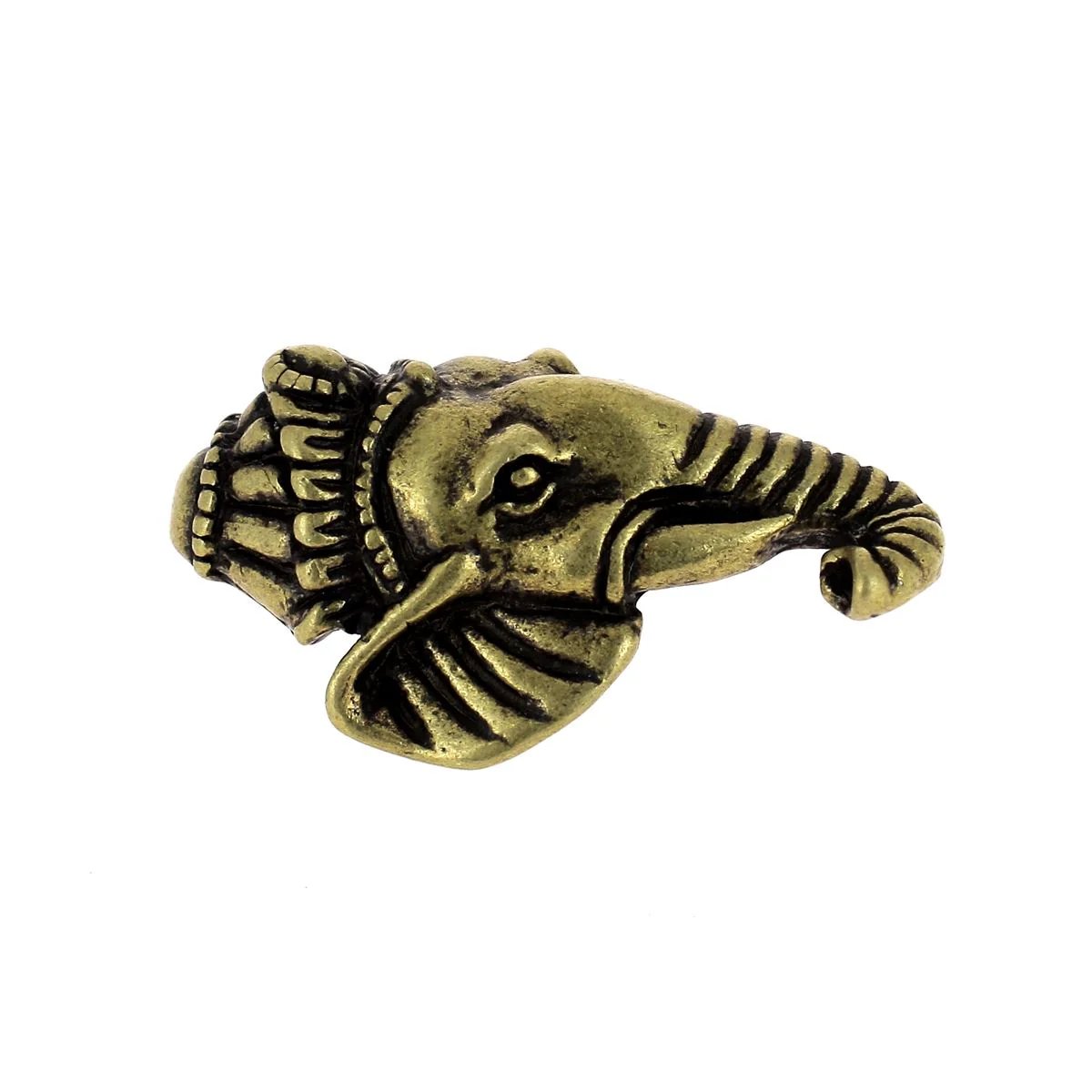 Concho à visser en laiton ÉLÉPHANT GANESH - 23x35mm - Image 4