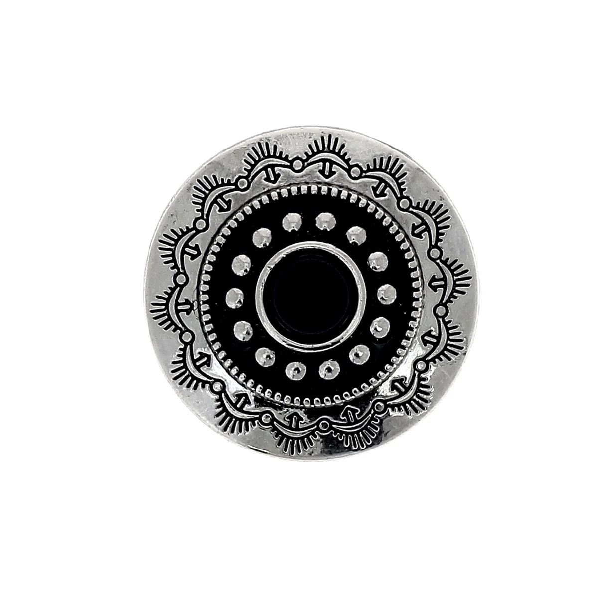 Concho à visser ROND Tiare - 30mm - NICKELÉ - Image 4