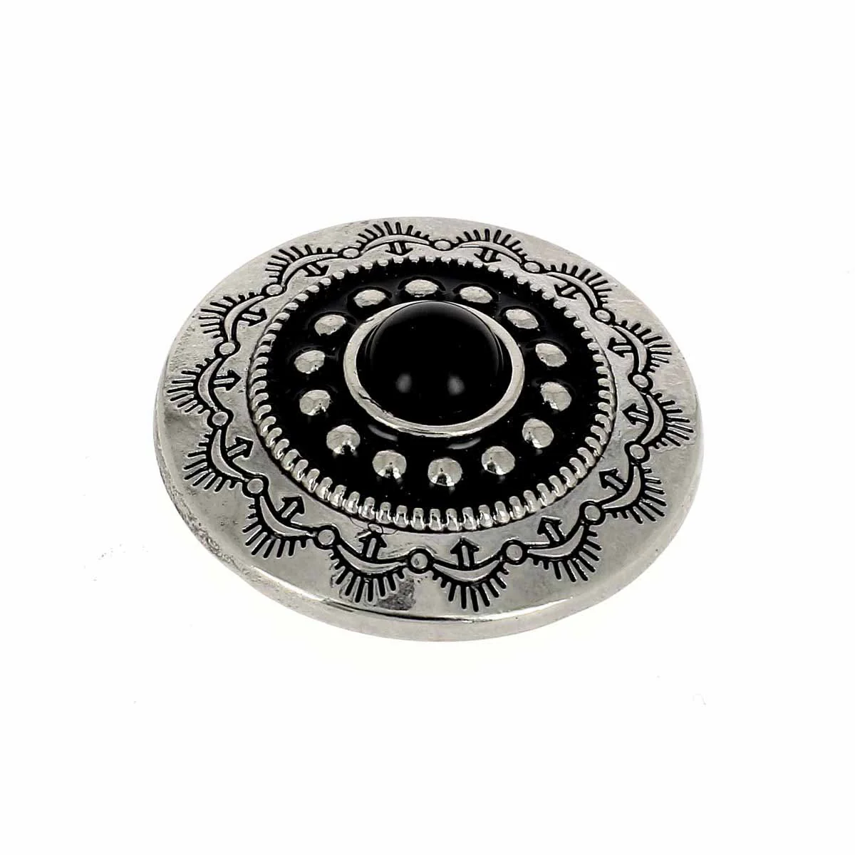 Concho à visser ROND Tiare - 30mm - NICKELÉ - Image 5