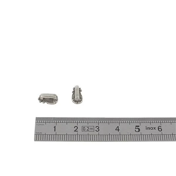 Coulissant ANANAS - Lanière de 5 mm - ARGENT VIEILLI - Image 3