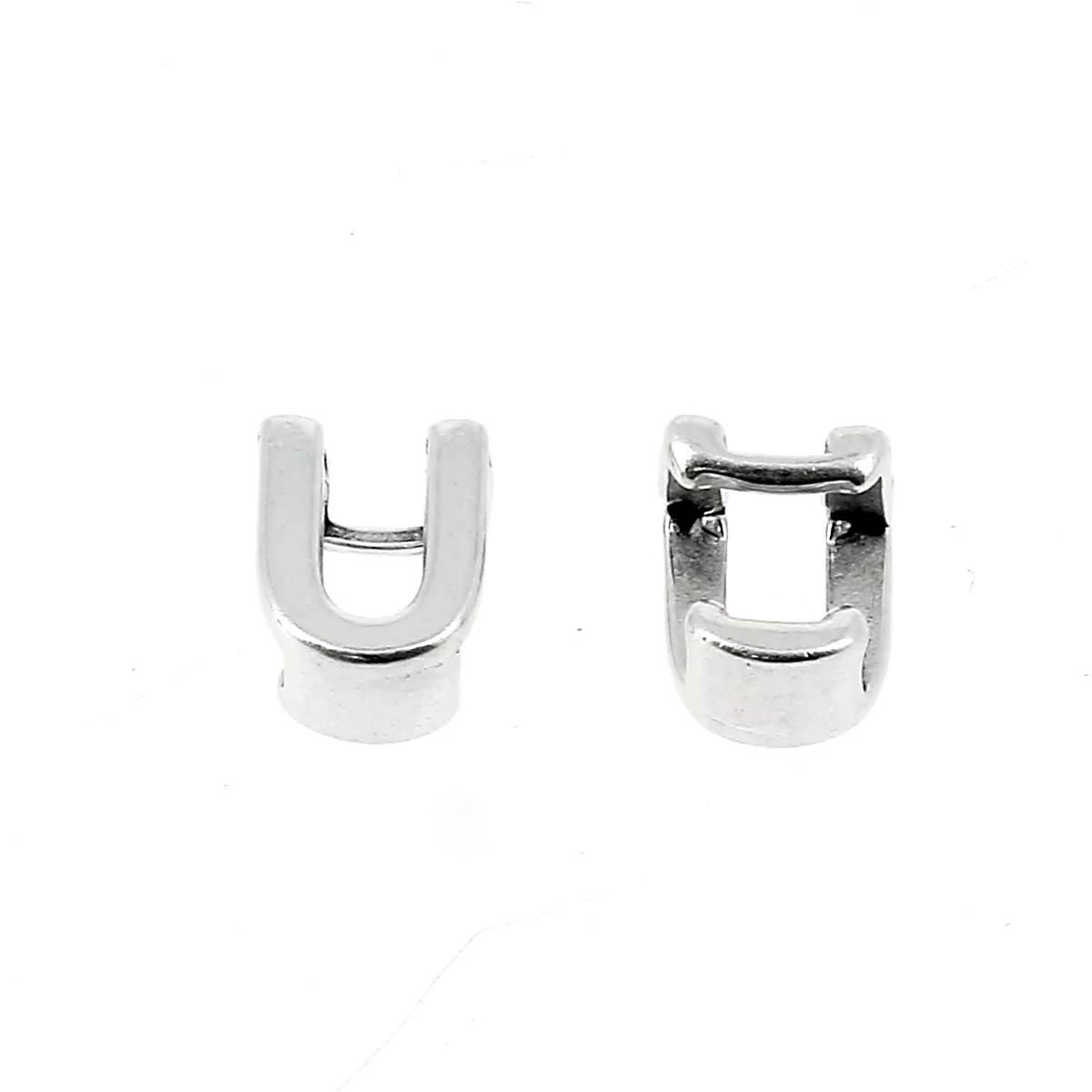 Coulissant à griffe LETTRE - Lacet 5 mm - ARGENT VIEILLI - Image 24