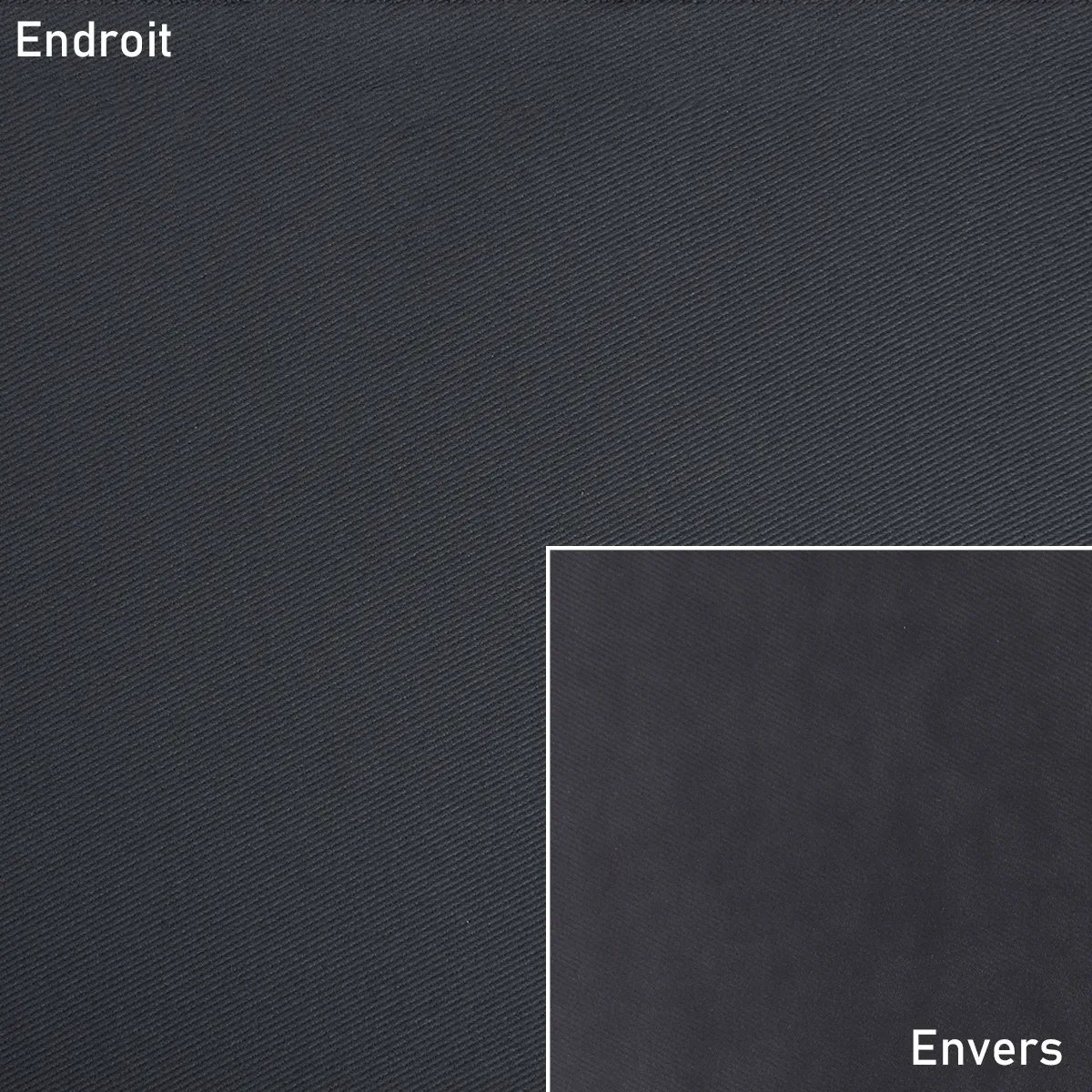 Coupon de tissu polyamide SERGÉ pour doublure - BLEU MINUIT - 0,50x1,45m - Image 3
