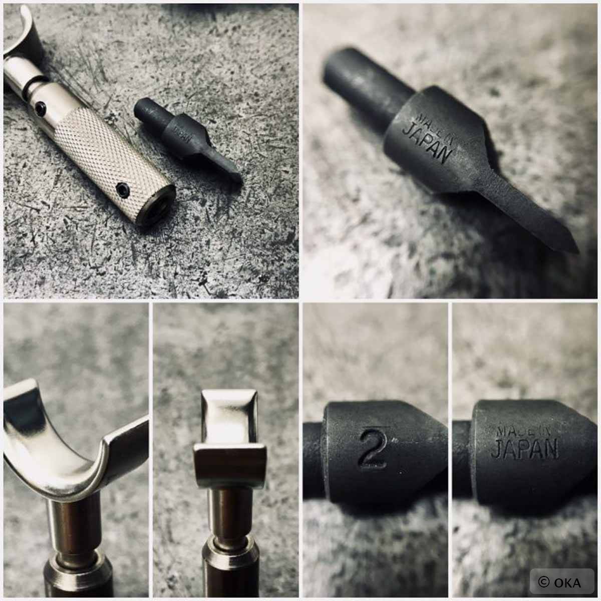 Couteau à ouvrir pivotant ajustable - Swivel - Avec lame Fixation 7/32" - OKA - Image 3