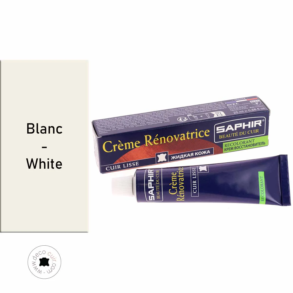 Crème rénovatrice recolorante 25 ml Saphir - BLANC 21