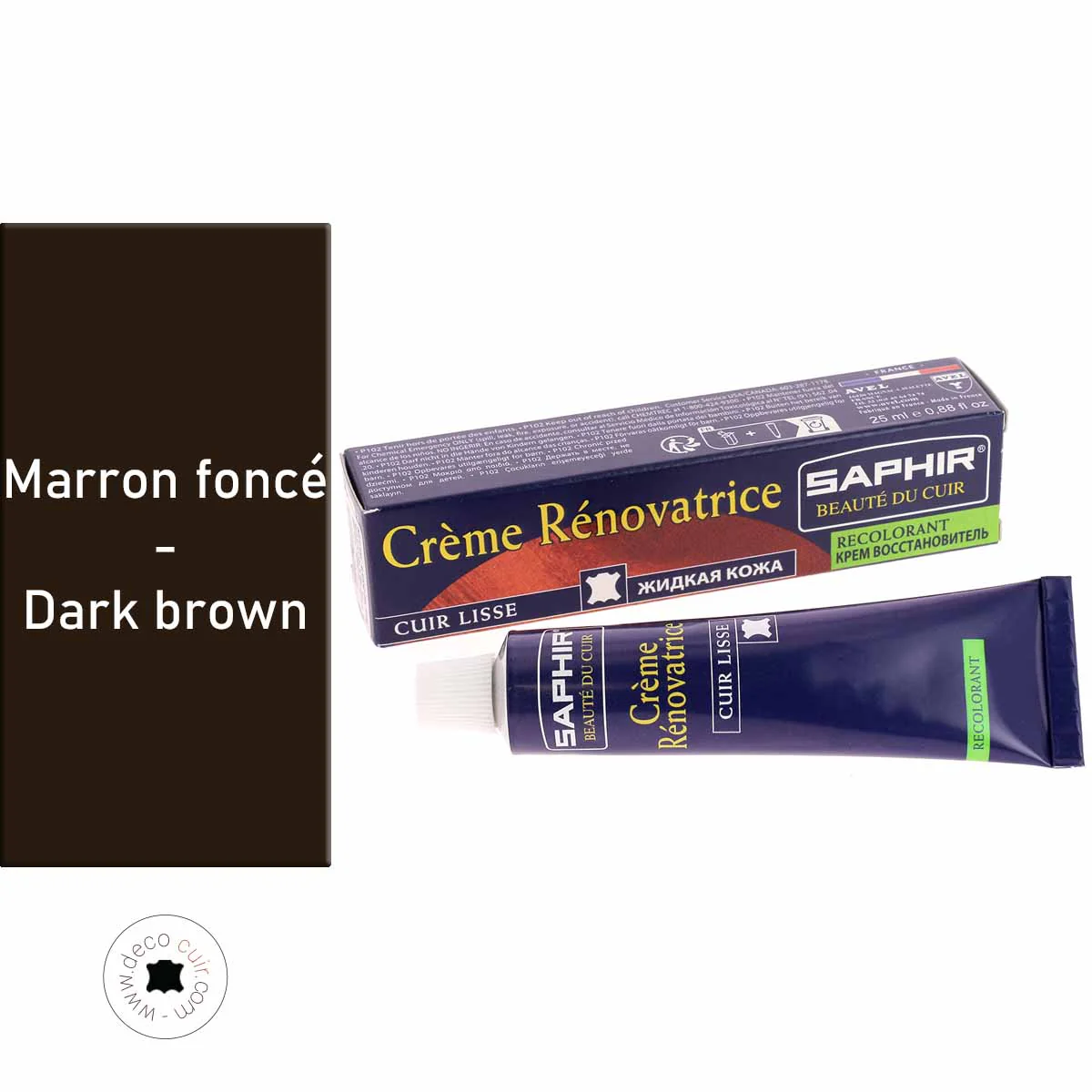Crème rénovatrice recolorante 25 ml Saphir - MARRON FONCÉ 05