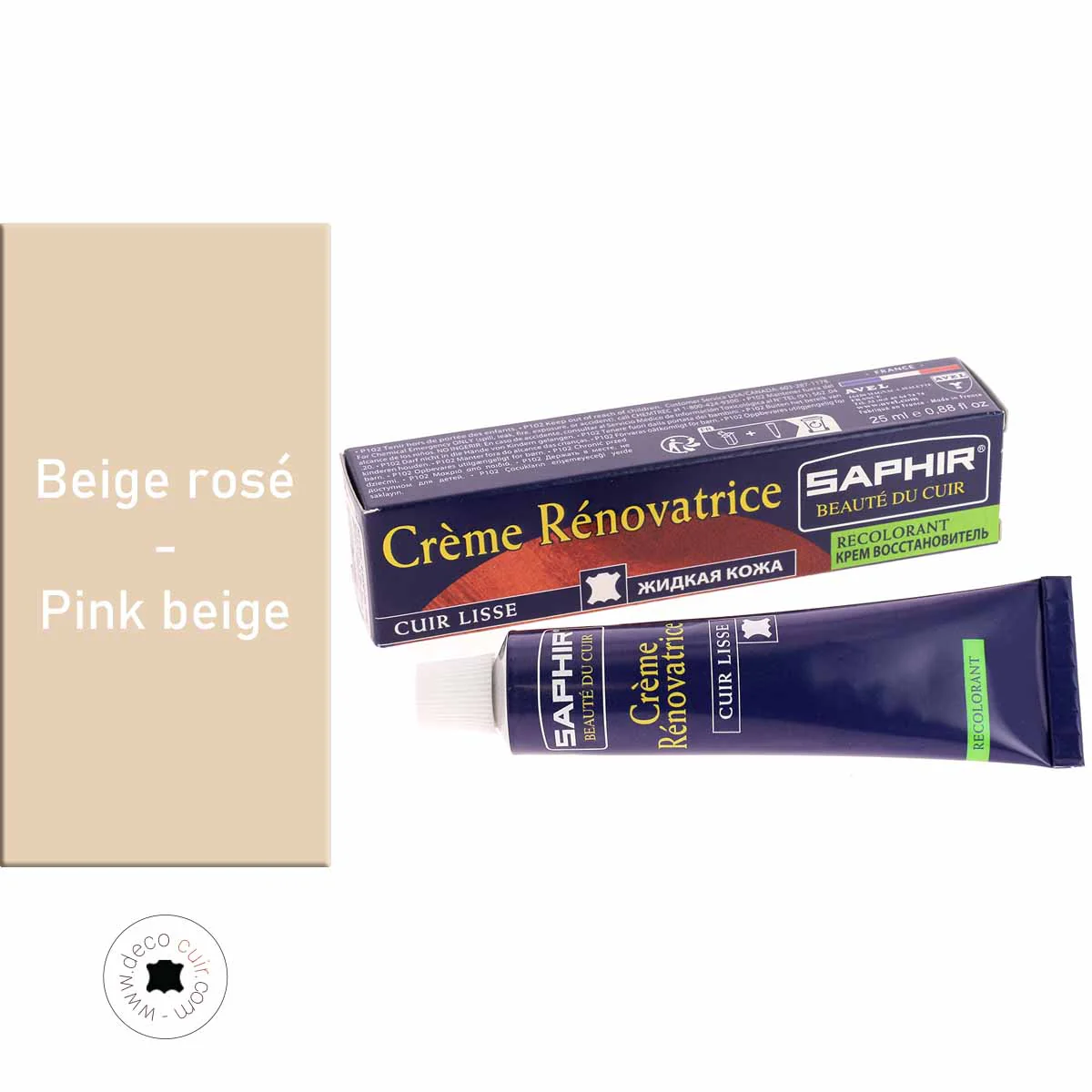 Crème rénovatrice recolorante 25 ml Saphir - BEIGE ROSÉ 42