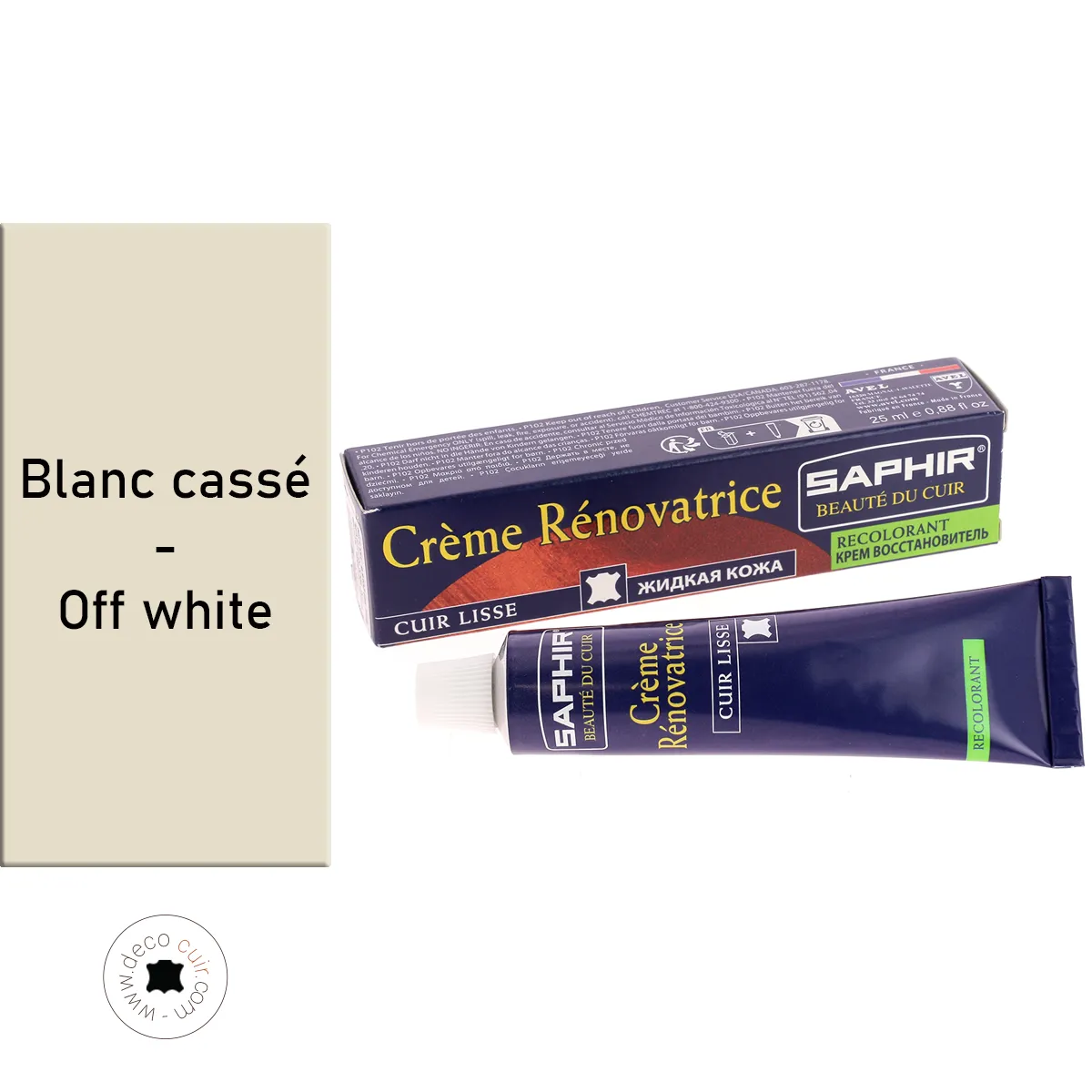 Crème rénovatrice recolorante 25 ml Saphir - BLANC CASSÉ 63
