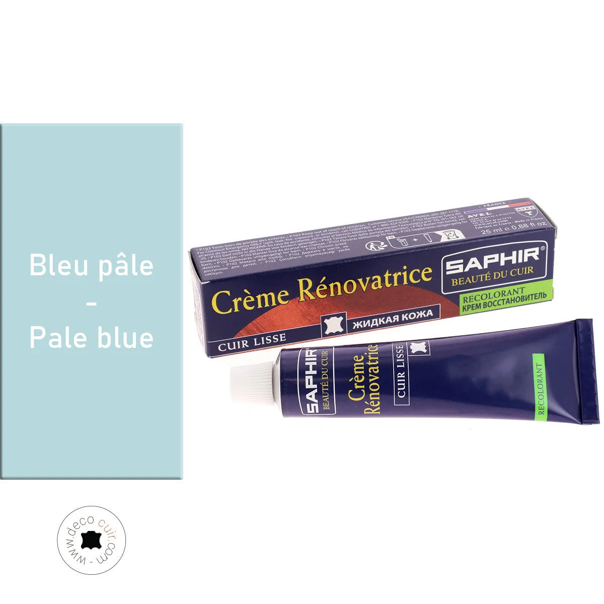 Crème rénovatrice recolorante 25 ml Saphir - BLEU PÂLE 55