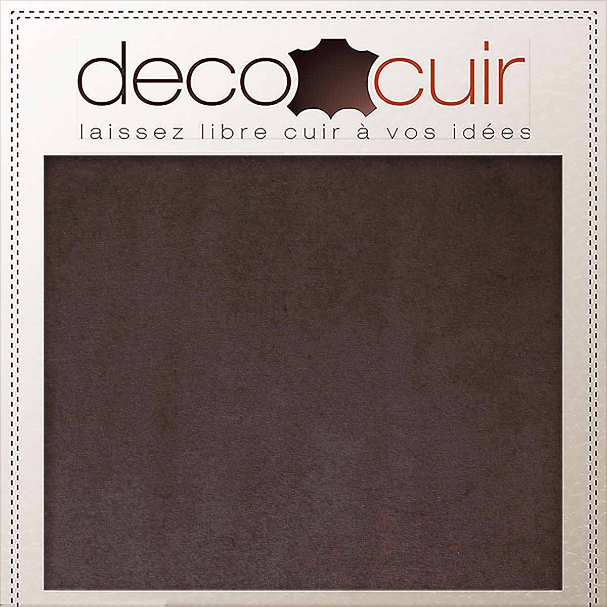 Croûte de cuir de veau - Velours - CHOCOLAT G34 - Image 2