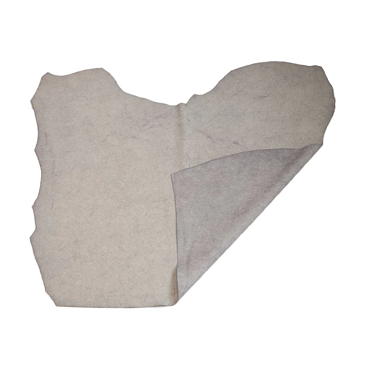 Croûte de cuir de veau - Velours effet tissé - GRIS L99 - Image 3