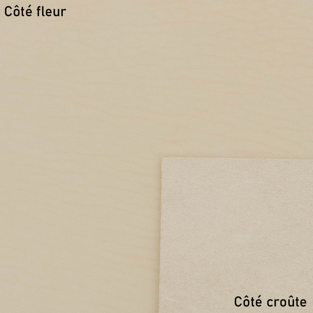 Morceau de cuir de collet tannage végétal NATUREL - CLASSIC - Image 5