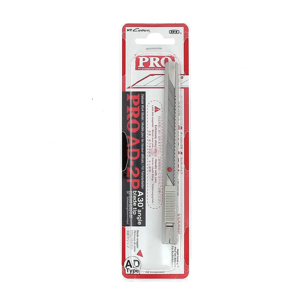 Cutter 9 mm lame 30° INOX NT Cutter - PRO AD-2P - fabriqué au Japon - Image 3