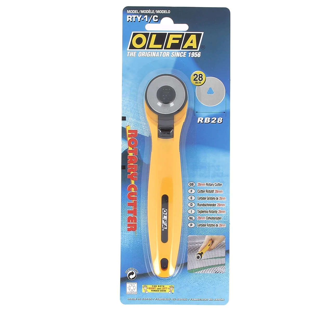 Cutter rotatif OLFA - diamètre 28 mm - RTY-1G - Image 3