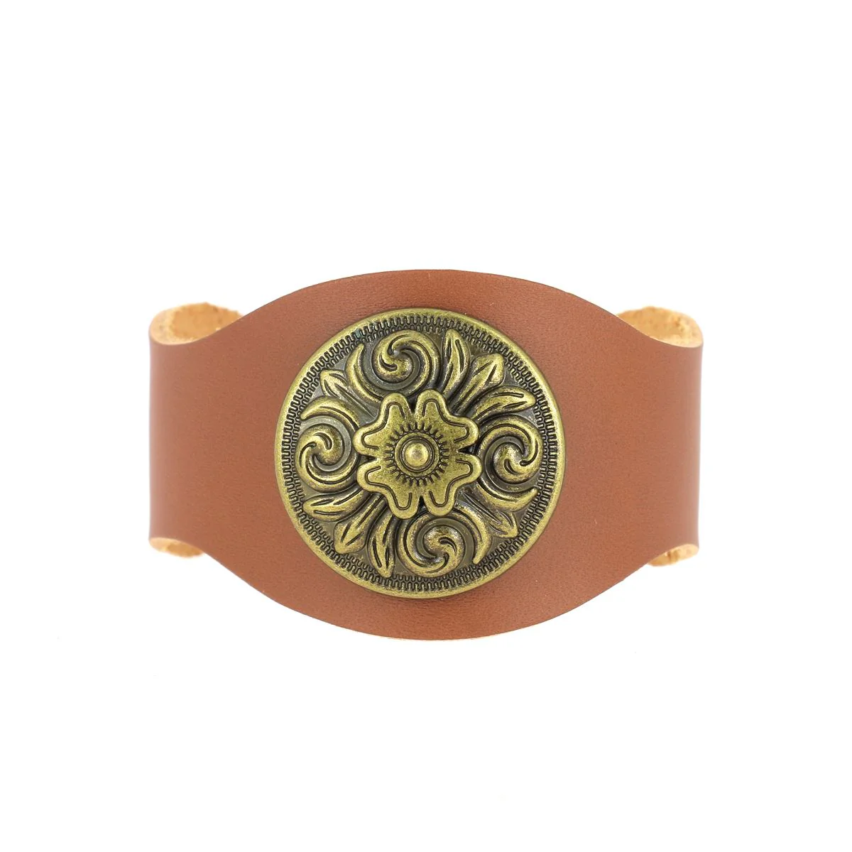 Découpe pour BRACELET en cuir naturel à personnaliser - Taille ADULTE - 3 VAGUES - Image 2