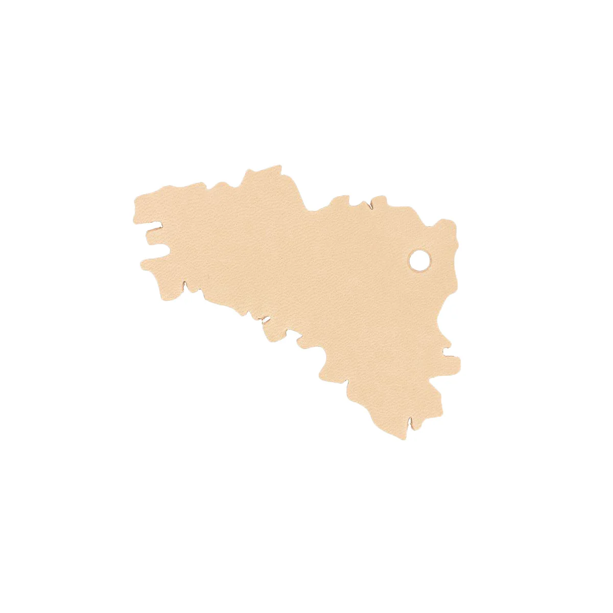Découpe CARTE DE BRETAGNE pour porte clés en cuir - NATUREL