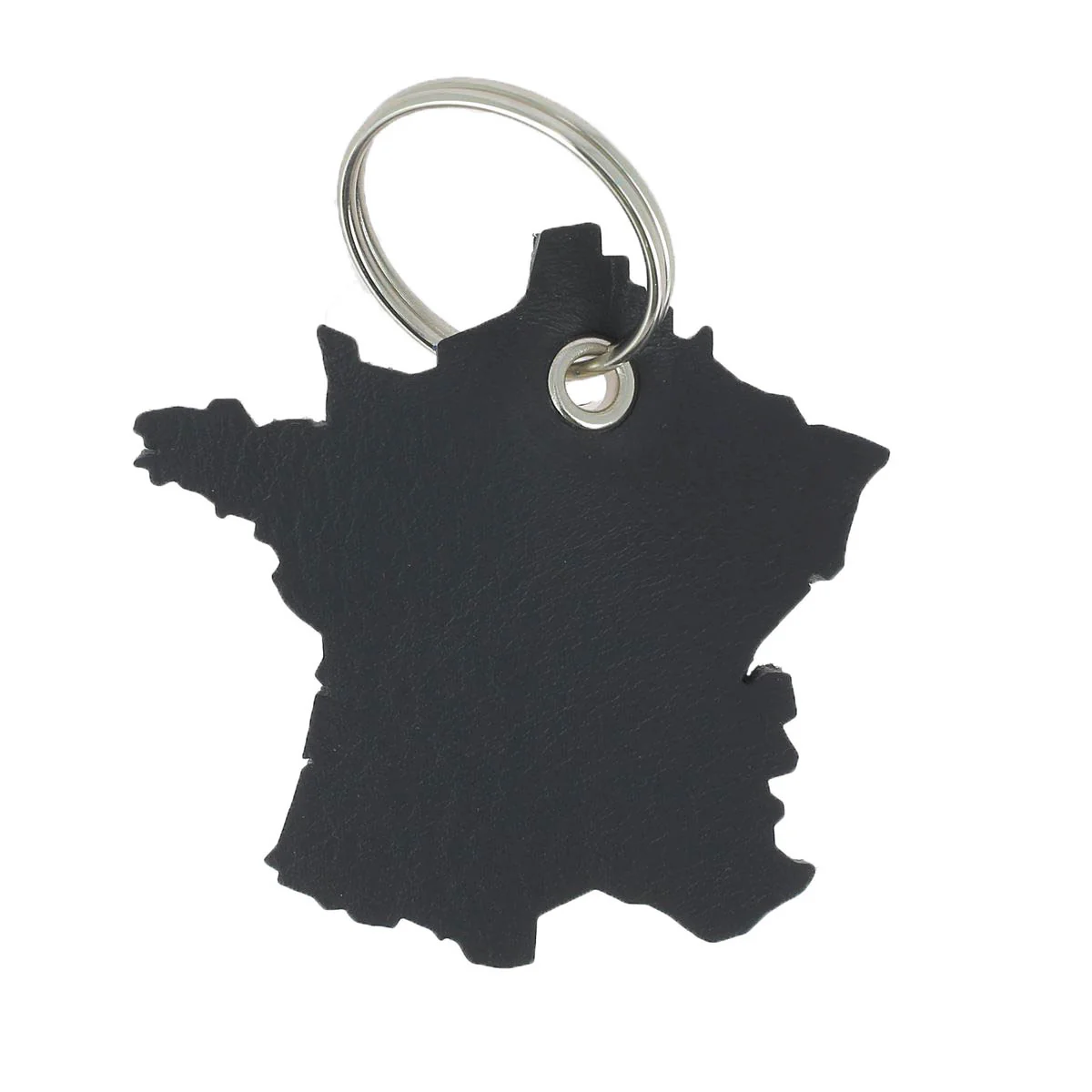 Découpe CARTE DE FRANCE pour porte clés en cuir - NOIR - Image 2