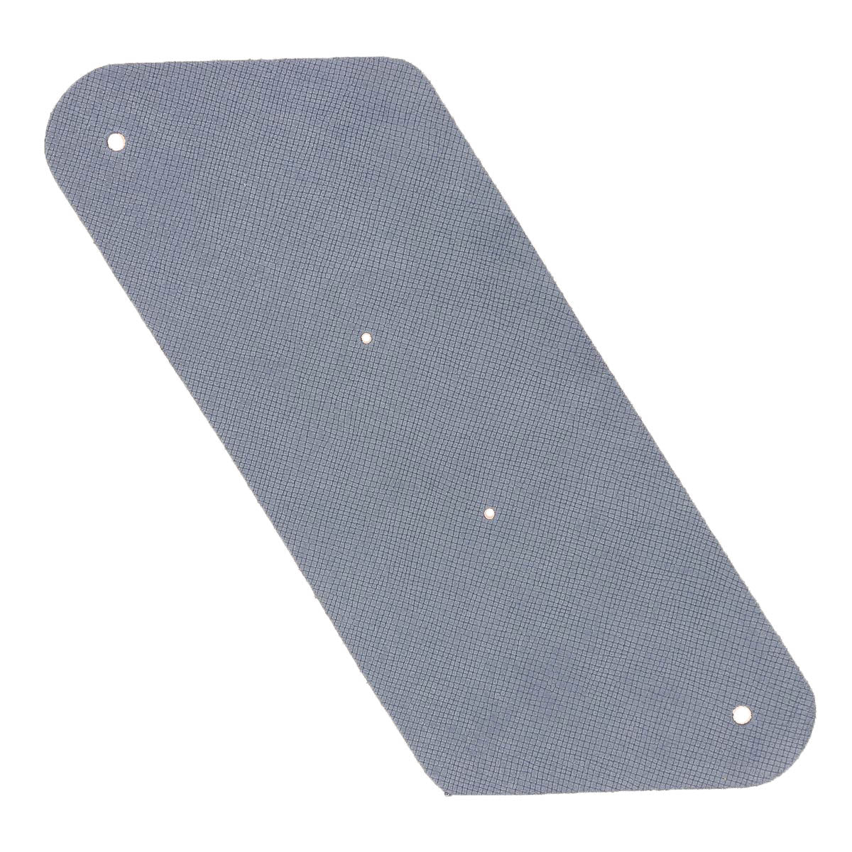 Découpe Grand porte-monnaie triangle en croûte de cuir velours grain croisé - BLEU