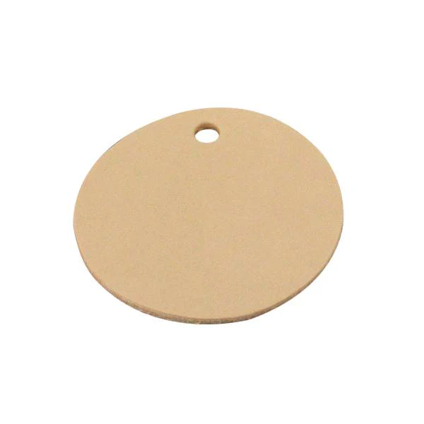 Découpe ROND 6cm pour porte clés en cuir naturel à personnaliser