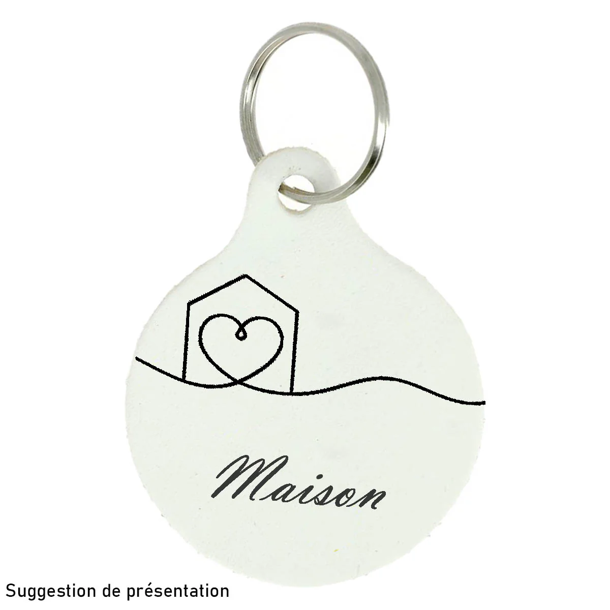 Découpe MÉDAILLON pour porte clés en cuir - Image 2