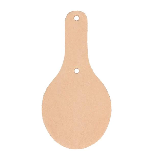 Découpe OVALE pour porte clés en cuir à riveter