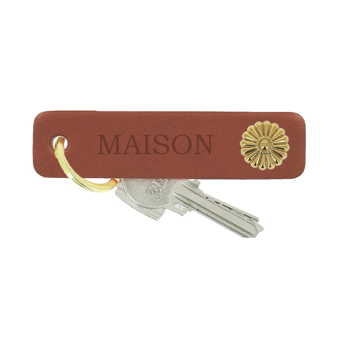 Découpe  LANGUETTE pour porte-clés en cuir teinté - Image 2