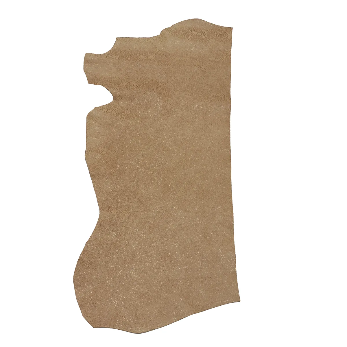 Demi peau de cuir de chèvre fantaisie  - motif floral BEIGE S31 - Image 3