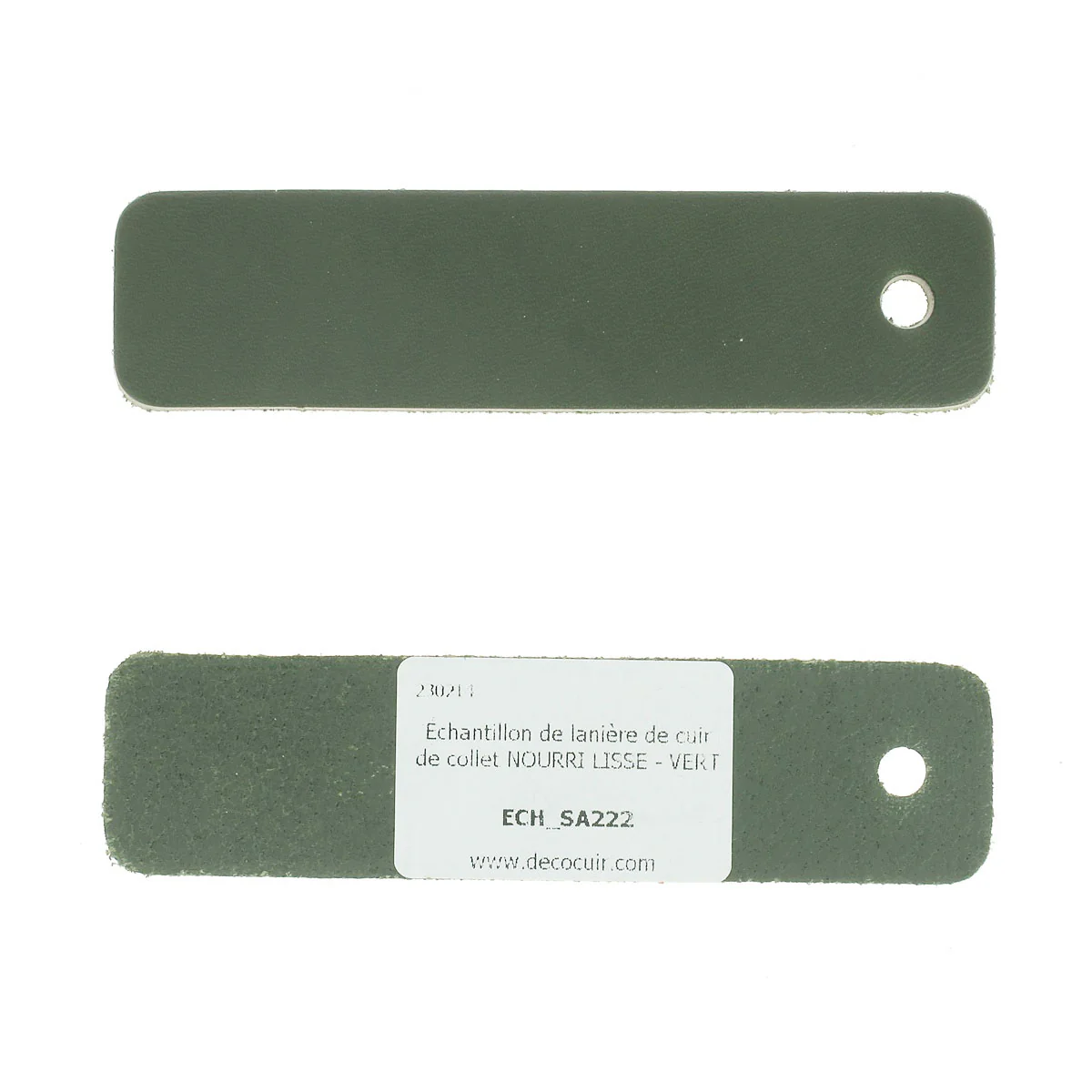 Échantillon de lanière de cuir de collet NOURRI LISSE - Image 10