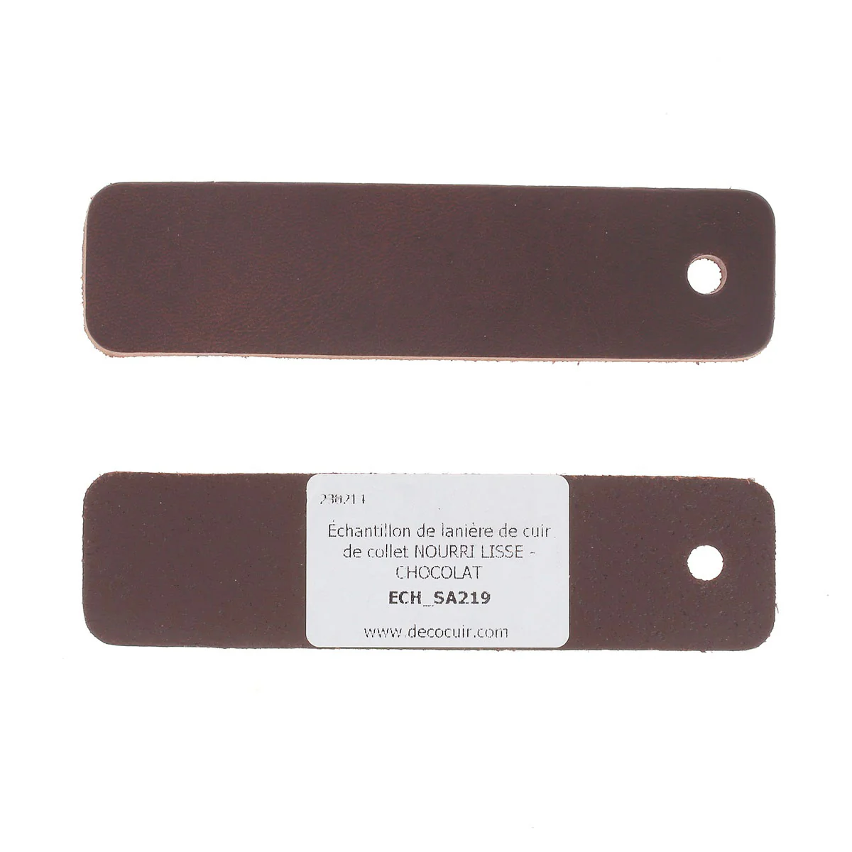 Échantillon de lanière de cuir de collet NOURRI LISSE - Image 4