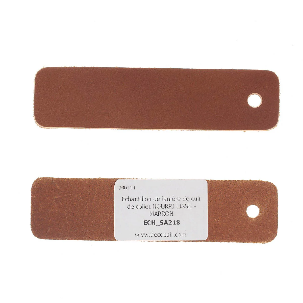 Échantillon de lanière de cuir de collet NOURRI LISSE - Image 6