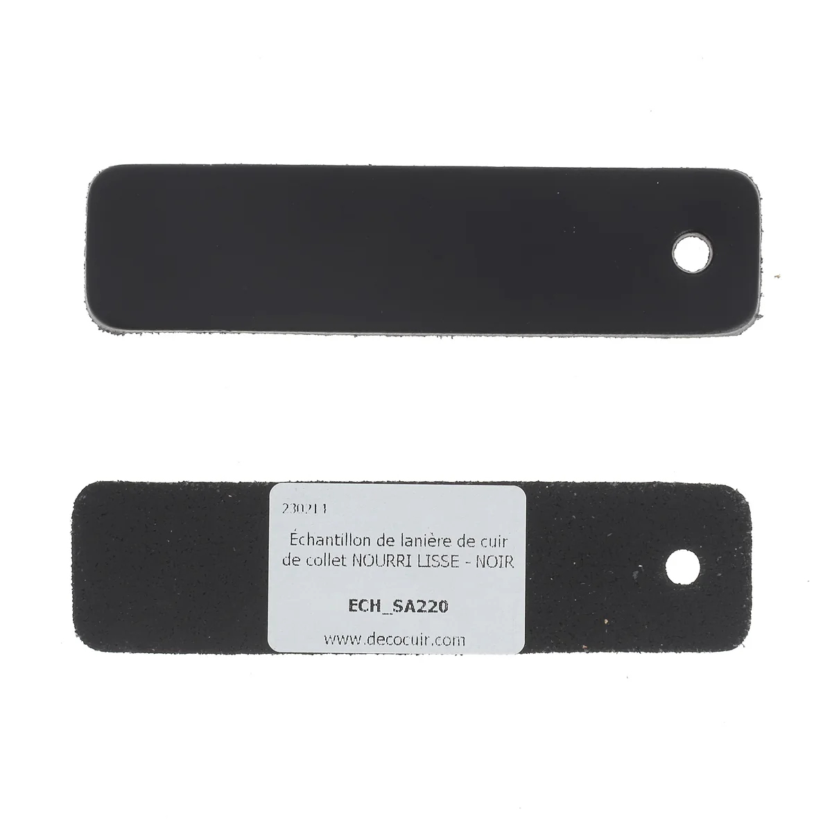 Échantillon de lanière de cuir de collet NOURRI LISSE - Image 8