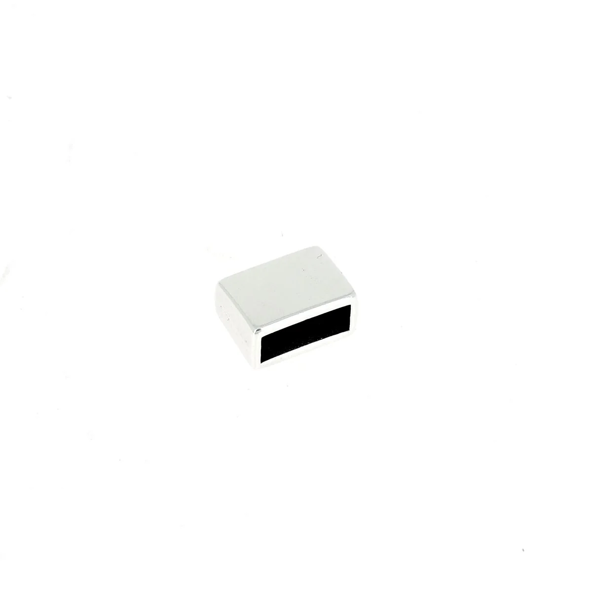 Embout bloquant - Lanière de 10 mm - ARGENT VIEILLI - Image 4