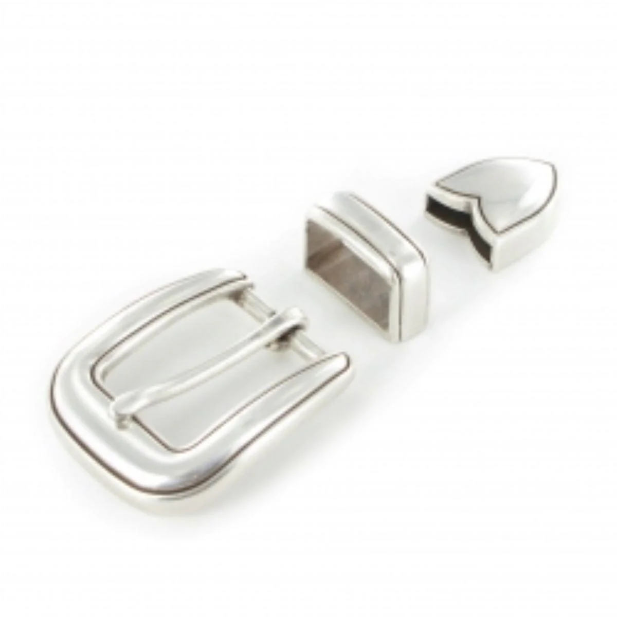 Embout de ceinture NOE - ARGENT VIEILLI - 20mm - Image 3