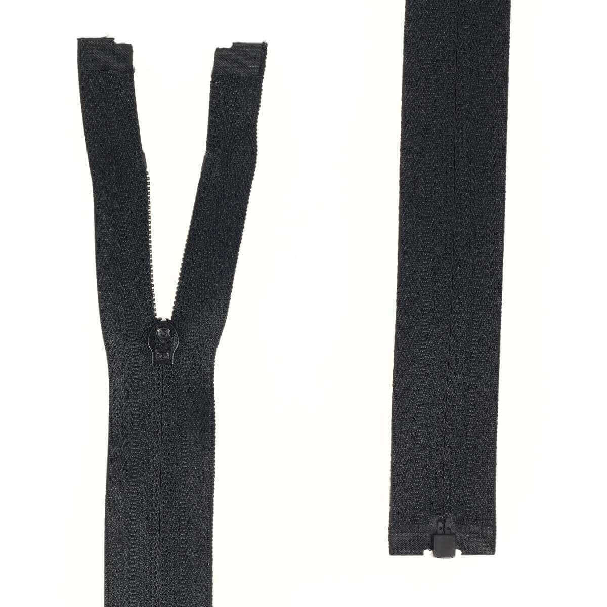 Fermeture à glissière séparable NYLON 6mm - NOIR - Image 4