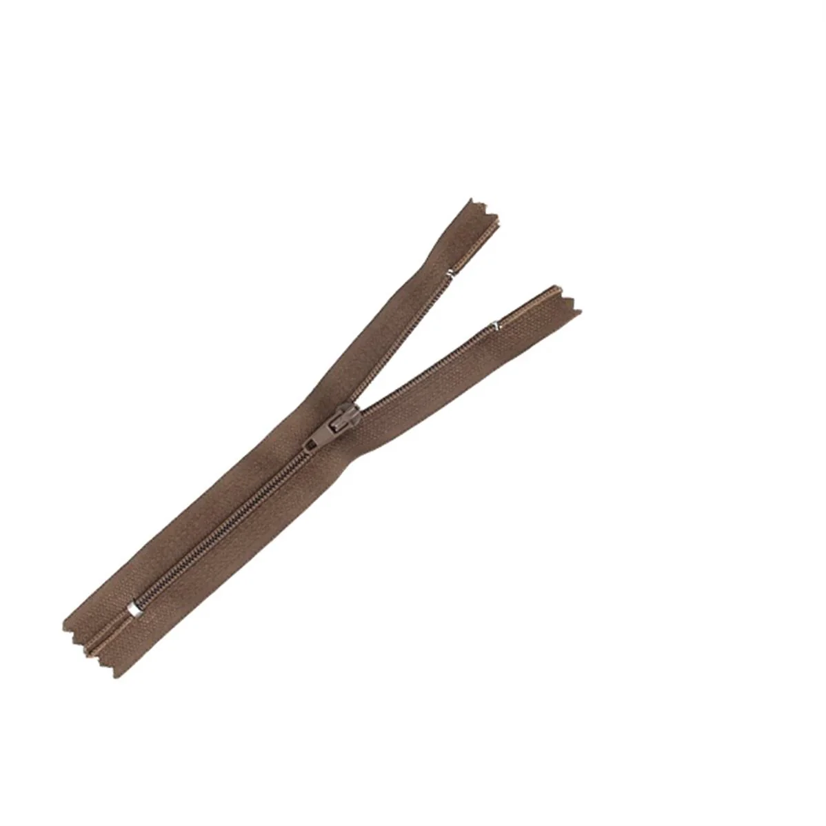 Fermeture à glissière NYLON 4mm - MARRON